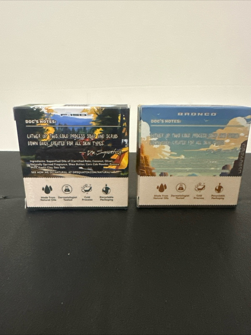 Lot of 2 Dr. Squatch F-150 Touch Scrub & Bronco Bric Soap 5oz - Picture 5 of 7